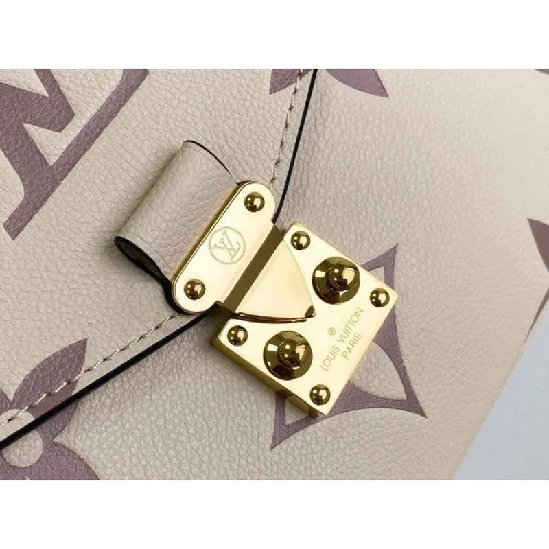 LV M45596 Louis Vuitton M45773 Pochette Metis Taška Krémová a Růžová
