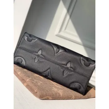 LV M45595 Louis Vuitton Onthego MM M45660 Taška Monogram Empreinte Kůže Černá