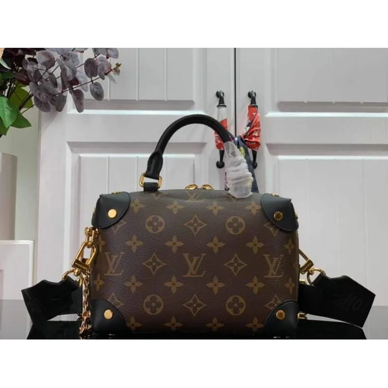 LV M45571 Louis Vuitton Petite Malle Souple Taška Monogram Černá