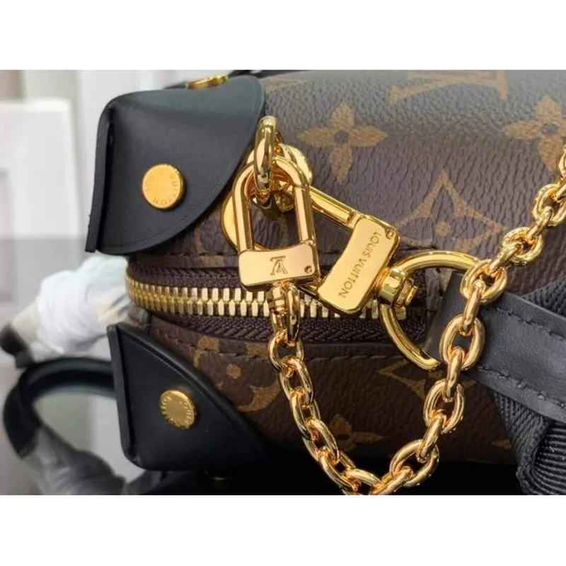 LV M45571 Louis Vuitton Petite Malle Souple Taška Monogram Černá