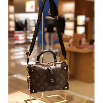 LV M45571 Louis Vuitton Petite Malle Souple Taška Monogram Černá