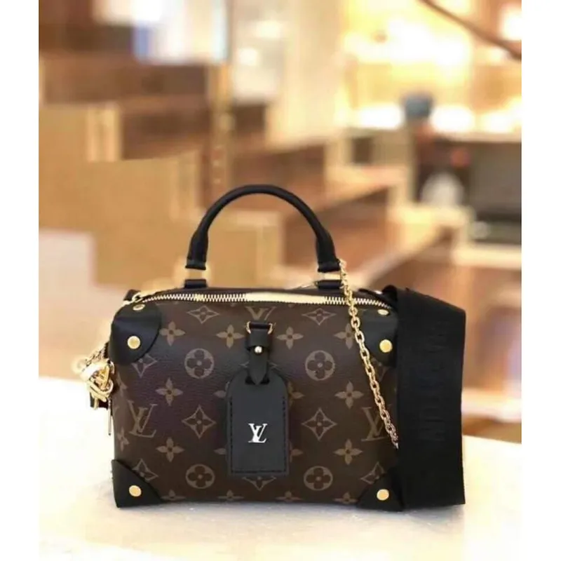 LV M45571 Louis Vuitton Petite Malle Souple Taška Monogram Černá