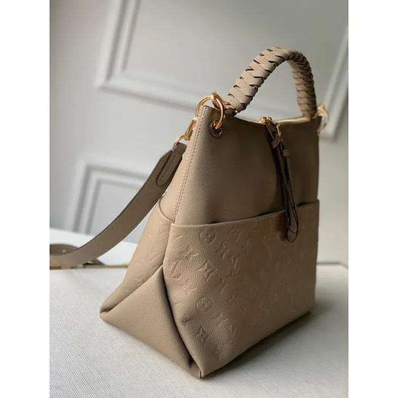 LV M45523 Louis Vuitton Maida Hobo Tote Bag Tourterelle Šedá
