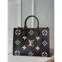 LV M45495 Louis Vuitton ONTHEGO MM Taška M45494 Černá a Béžová