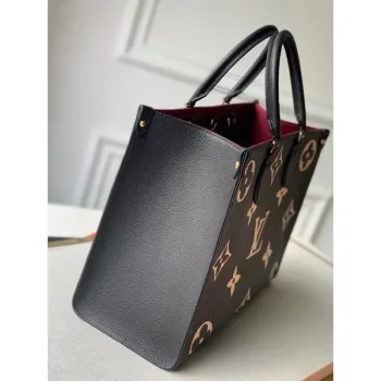 LV M45495 Louis Vuitton ONTHEGO MM Taška M45494 Černá a Béžová