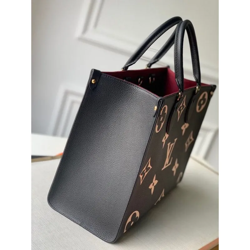 LV M45495 Louis Vuitton ONTHEGO MM Taška M45494 Černá a Béžová