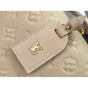 LV M45394 Louis Vuitton Petite Malle Souple Taška M45393 Kůže Krémová