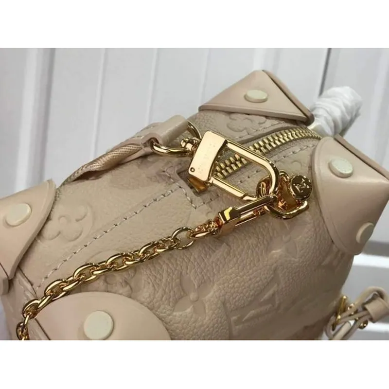 LV M45394 Louis Vuitton Petite Malle Souple Taška M45393 Kůže Krémová