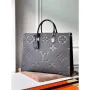 LV M44925 Louis Vuitton Onthego GM M45595 Taška Monogram Empreinte Kůže Černá