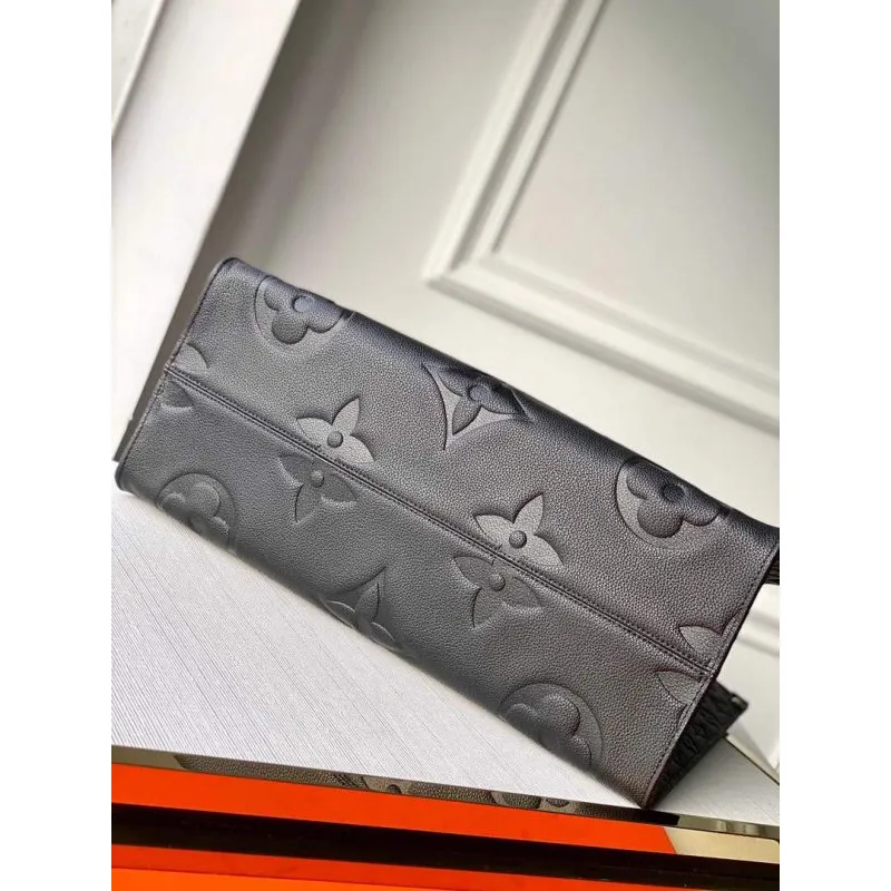 LV M44925 Louis Vuitton Onthego GM M45595 Taška Monogram Empreinte Kůže Černá