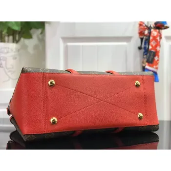 LV M44898 Louis Vuitton Soufflot MM Taška M44817 Monogram Plátno Červená