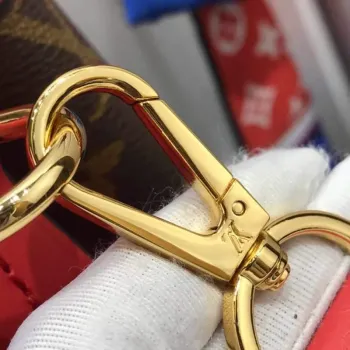 LV M44898 Louis Vuitton Soufflot MM Taška M44817 Monogram Plátno Červená