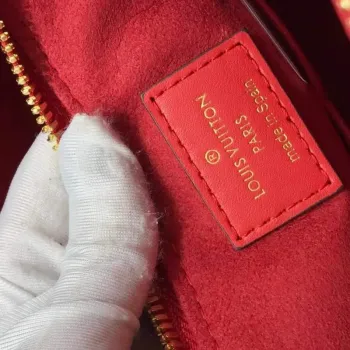 LV M44898 Louis Vuitton Soufflot MM Taška M44817 Monogram Plátno Červená