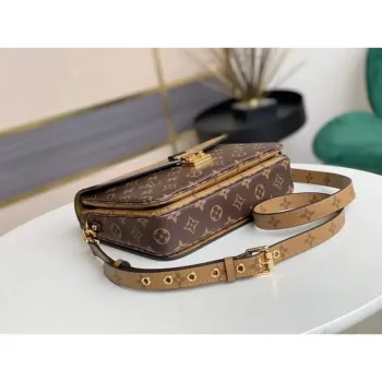 LV M44876 Louis Vuitton M44875 Pochette Metis Monogram Reverse plátno