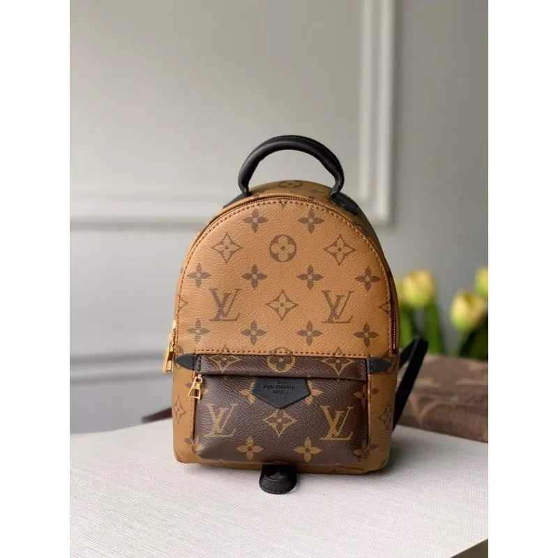LV M44872 Louis Vuitton Palm Springs MINI Monogram Reverzní Plátno Taška