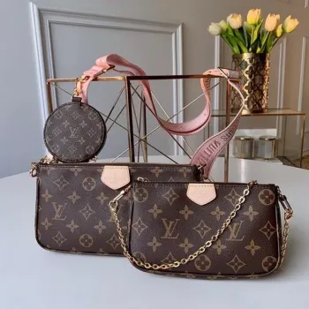 LV M44840 Louis Vuitton Multi Pochette M44813 Taška Růžová