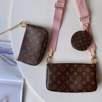 LV M44840 Louis Vuitton Multi Pochette M44813 Taška Růžová