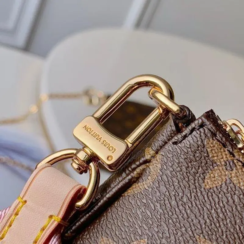 LV M44840 Louis Vuitton Multi Pochette M44813 Taška Růžová