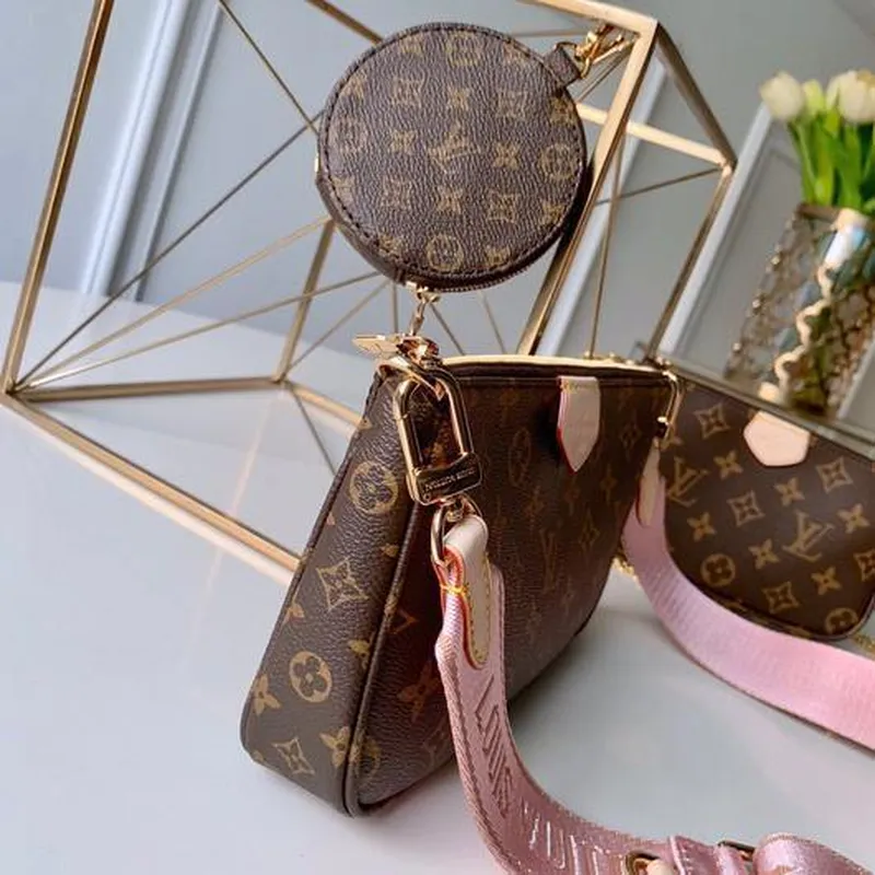 LV M44840 Louis Vuitton Multi Pochette M44813 Taška Růžová