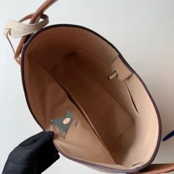 LV M44330 Louis Vuitton Lockme Hobo Soft telecí kůže M52776 Taška Meruňková