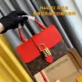 LV M44322 Louis Vuitton Locky BB Monogram Červená M44321 Taška