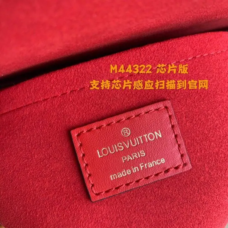 LV M44322 Louis Vuitton Locky BB Monogram Červená M44321 Taška