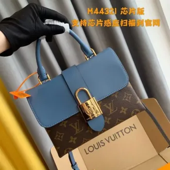 LV M44321 Louis Vuitton Locky BB Monogram Modrá M44322 Taška