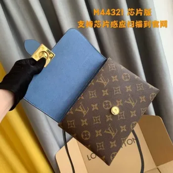 LV M44321 Louis Vuitton Locky BB Monogram Modrá M44322 Taška