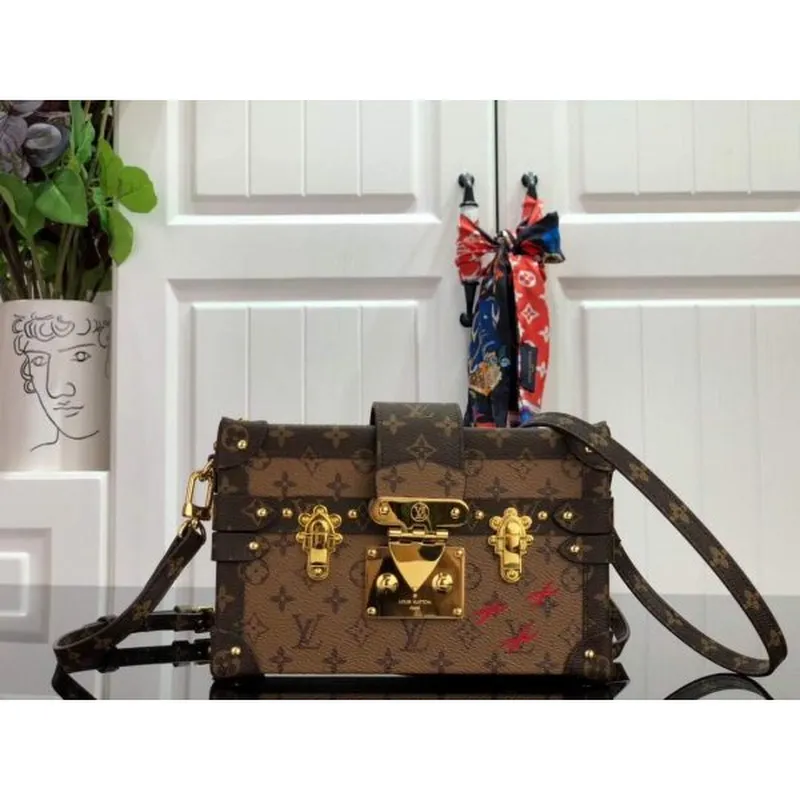 LV M44154 Louis Vuitton Petite Malle Monogram Reverse M44199 Taška