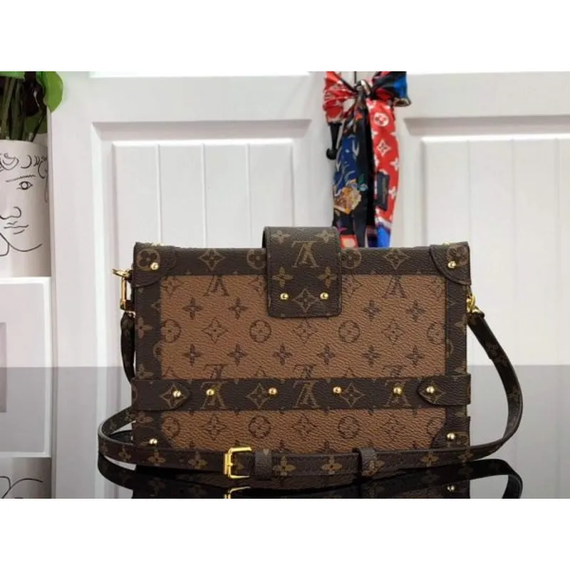 LV M44154 Louis Vuitton Petite Malle Monogram Reverse M44199 Taška