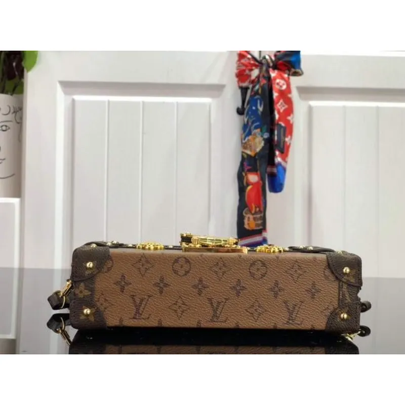 LV M44154 Louis Vuitton Petite Malle Monogram Reverse M44199 Taška