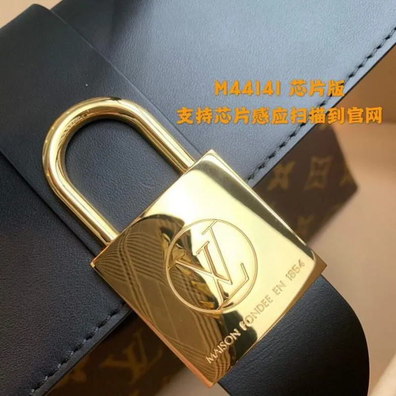 LV M44141 Louis Vuitton Locky BB Monogram Černá M44654 Taška