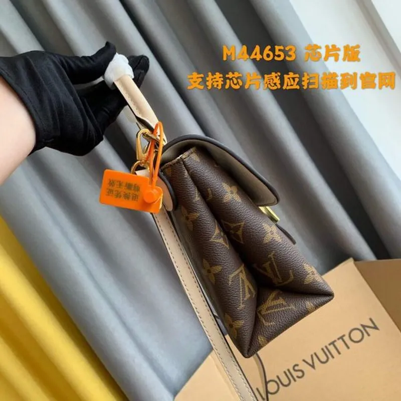 LV M44080 Louis Vuitton Locky BB Monogram Béžová M44654 Taška
