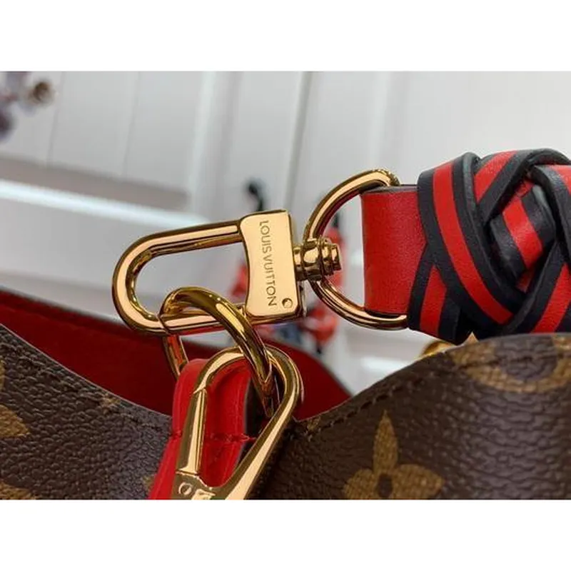 LV M44021 Louis Vuitton M44022 NéONOé Kabelka přes rameno Červená