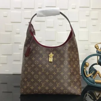LV M43546 Louis Vuitton M43630 Lockme Hobo Monogram Taška M43769 Vínově červená