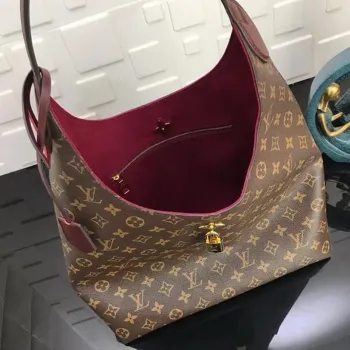 LV M43546 Louis Vuitton M43630 Lockme Hobo Monogram Taška M43769 Vínově červená
