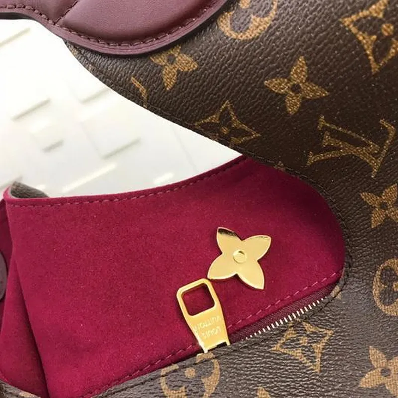 LV M43546 Louis Vuitton M43630 Lockme Hobo Monogram Taška M43769 Vínově červená