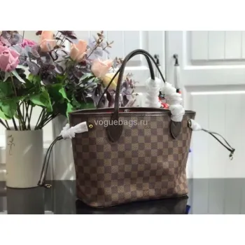 LV M41359 Louis Vuitton Neverfull PM Damier Ebene M41245 Taška Červená