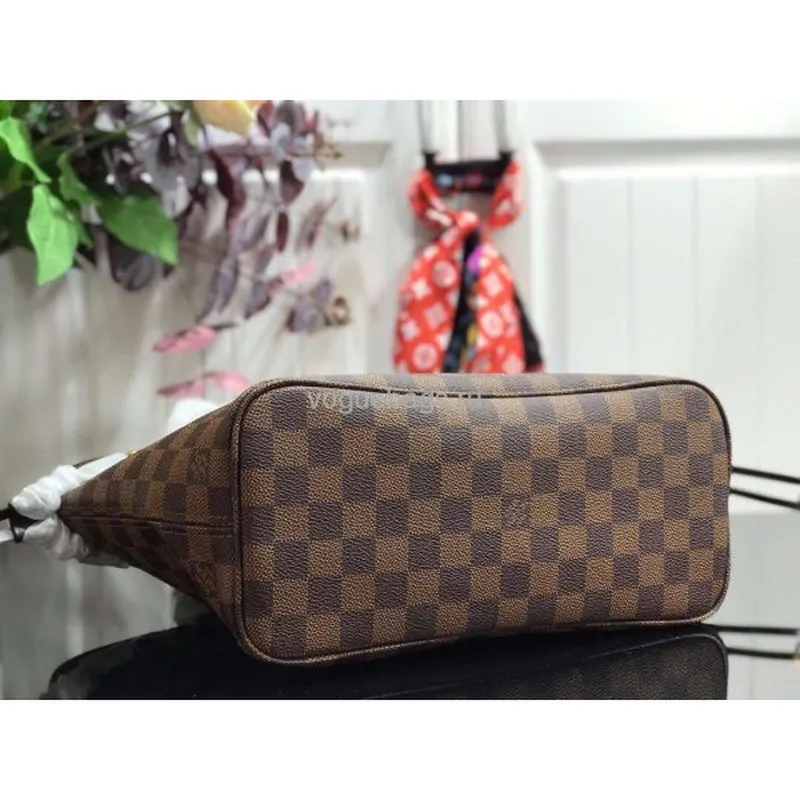 LV M41359 Louis Vuitton Neverfull PM Damier Ebene M41245 Taška Červená