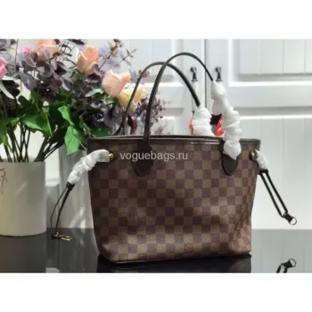 LV M41359 Louis Vuitton Neverfull PM Damier Ebene M41245 Taška Růžová