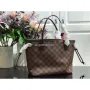 LV M41359 Louis Vuitton Neverfull PM Damier Ebene M41245 Taška Růžová