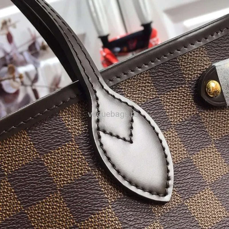LV M41359 Louis Vuitton Neverfull PM Damier Ebene M41245 Taška Růžová