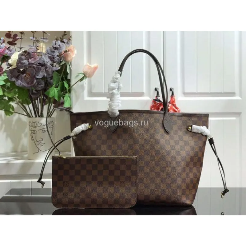 LV M41358 Louis Vuitton Neverfull MM Damier Ebene N41603 Taška