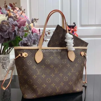 LV M41245 Louis Vuitton Neverfull PM Monogram N41362 Taška Béžová