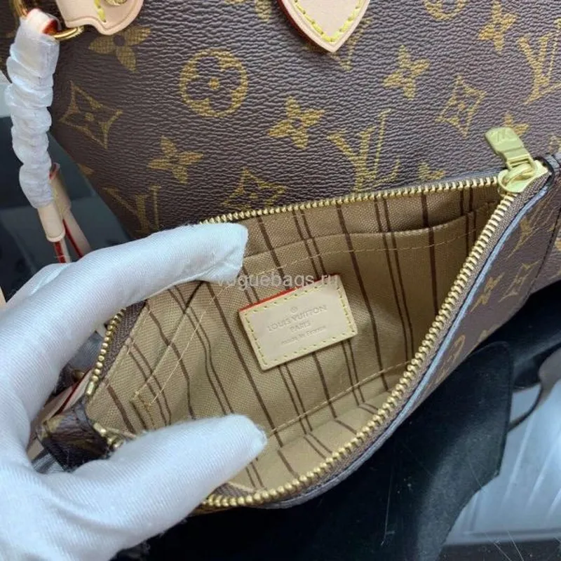 LV M41245 Louis Vuitton Neverfull PM Monogram N41362 Taška Béžová
