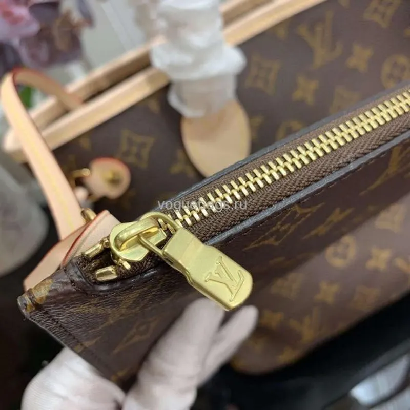 LV M41245 Louis Vuitton Neverfull PM Monogram N41362 Taška Béžová