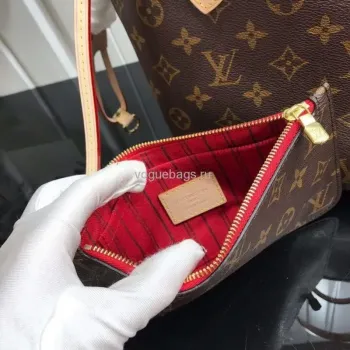 LV M41245 Louis Vuitton N41362 Neverfull PM Monogram Taška Červená