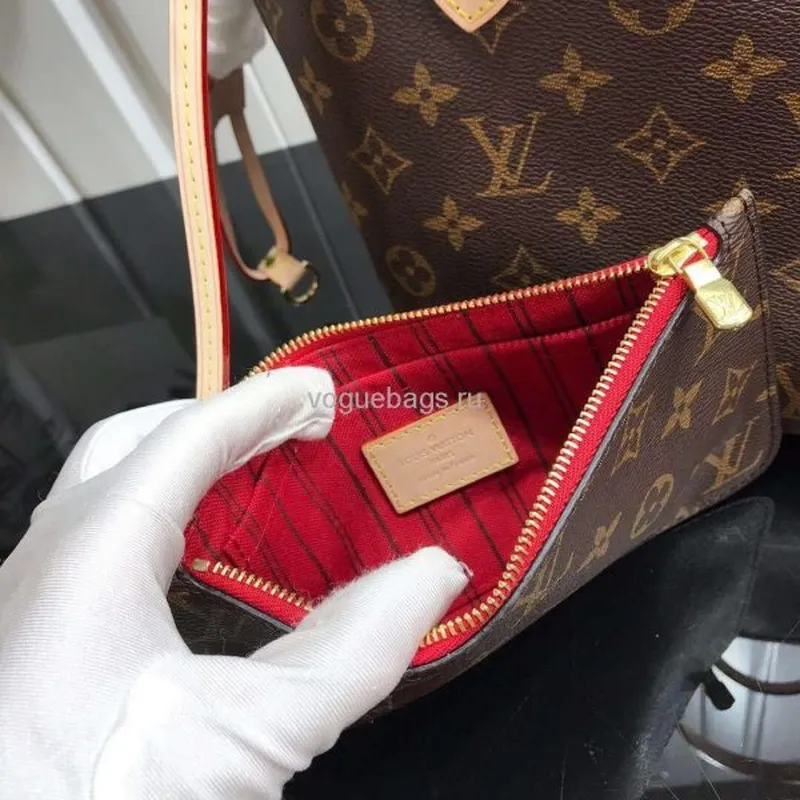 LV M41245 Louis Vuitton N41362 Neverfull PM Monogram Taška Červená