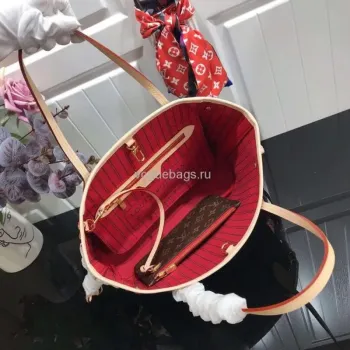 LV M41245 Louis Vuitton N41362 Neverfull PM Monogram Taška Červená