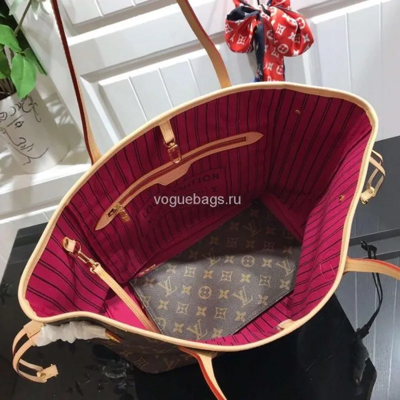 LV M41178 Louis Vuitton Neverfull MM Monogram M41177 Taška Pulm